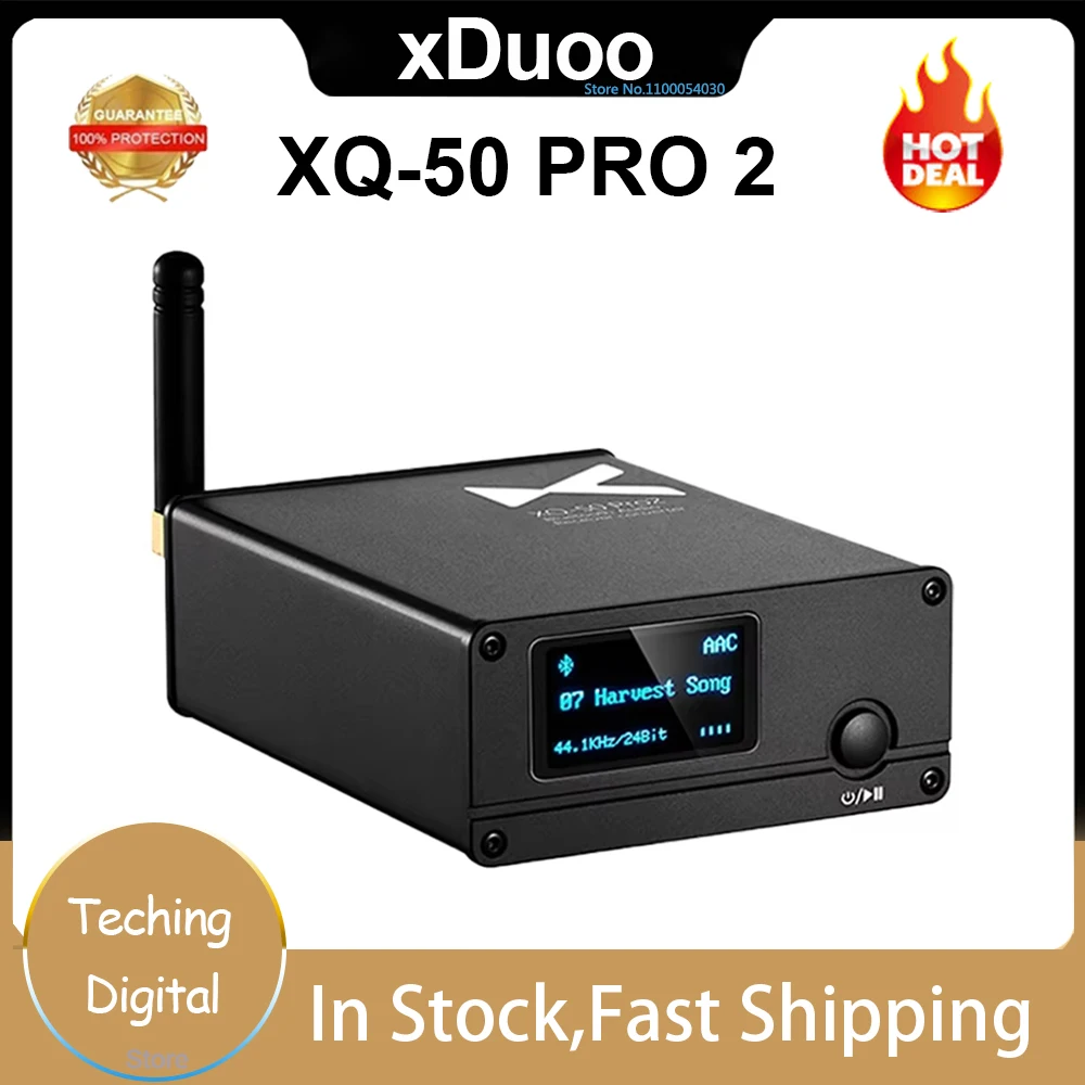 Оригинальный XDUOO XQ-50 PRO 2 HD Buletooth 5,1 CS8406 ES9018K2M XQ50 PRO ЦАП XQ50 PRO 2 приемник-конвертер декодер