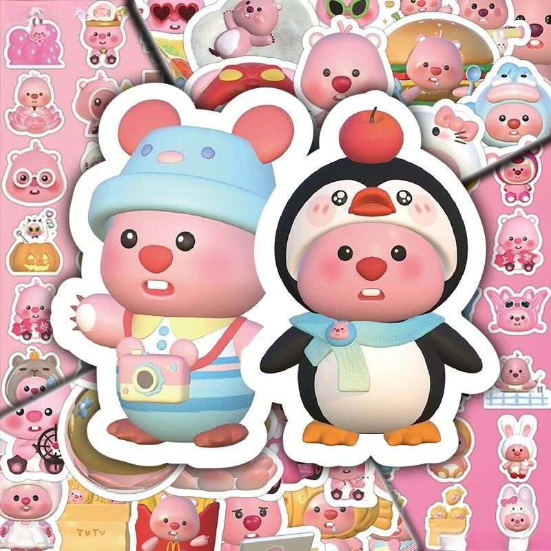 

103pcs Pororo 3D stickers cute girl notebook laptop water cup suitcase DIY waterproof graffiti decorative stickers gifts