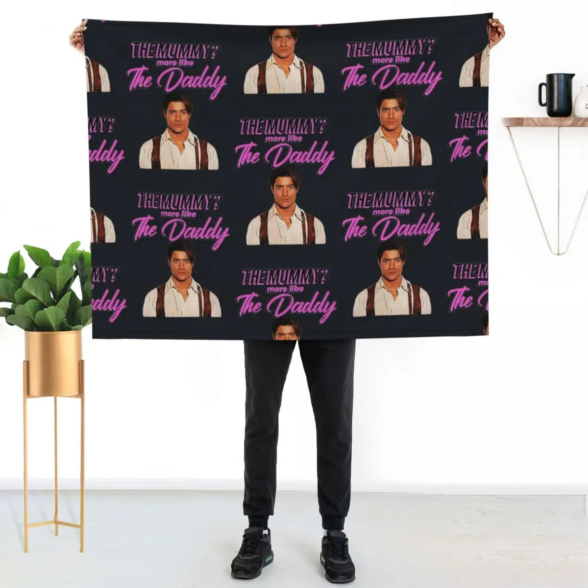 DADDY THE MUMMY T-Shirt Throw Blanket Beach Plaid on the sofa For Baby Blankets For Sofas decorative Blankets