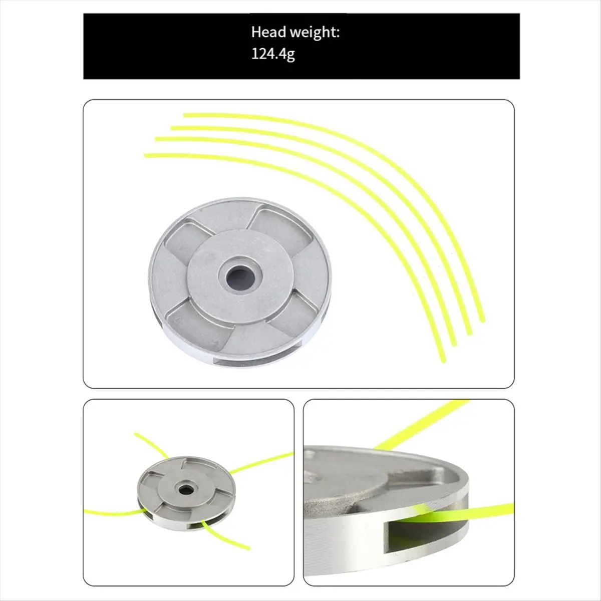 A23PBG Lawn Mower Trimmer Heads Wear-Resistant Weeding Disc Anti-Corrosion and Rust-Proof Suitable for Garden Lawn