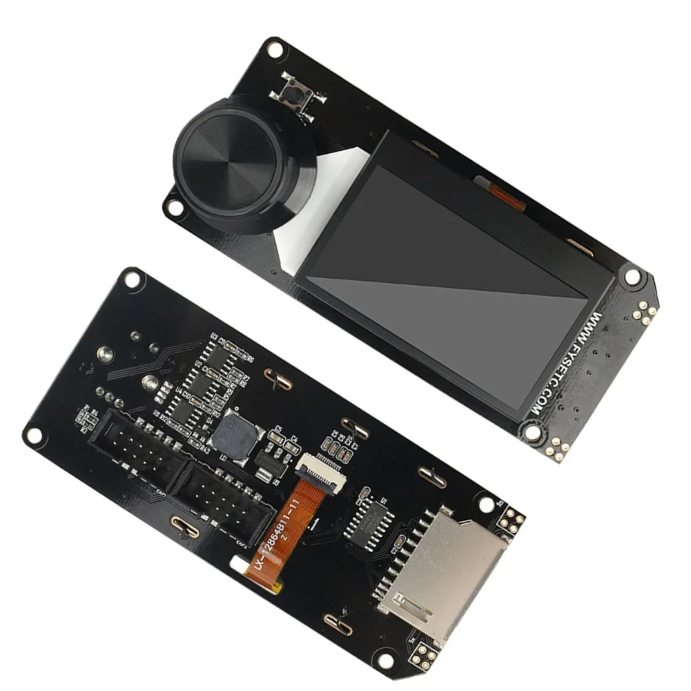 For MKS MINI12864 Compatible LCD Display for 3D Printers with For SD Card Reader Rotary Encoder and Flat Cables