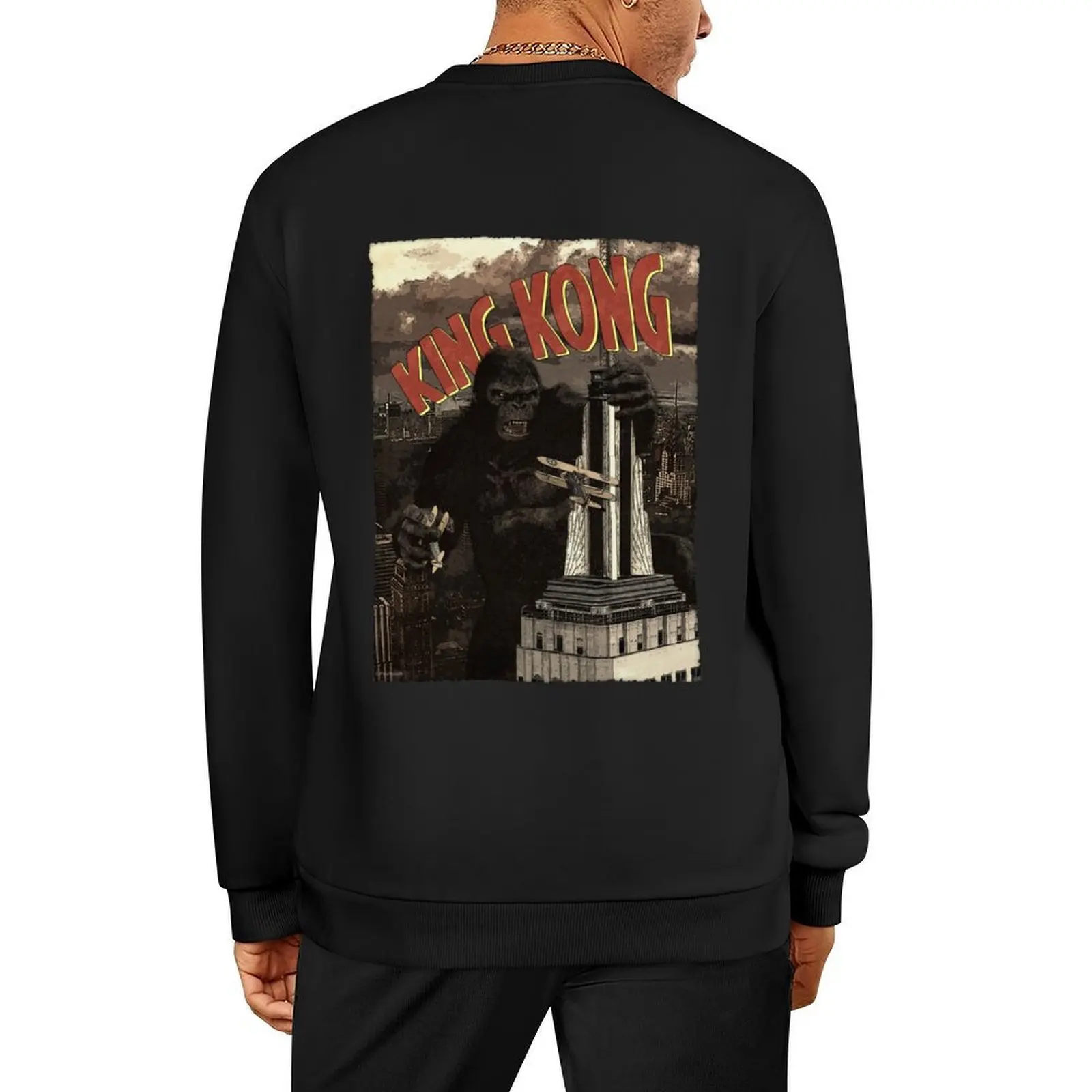 

KING KONG retro poster Pullover tracksuits graphic t shirts men mens designer clothes korean clothes new hoodies and sweatshirts