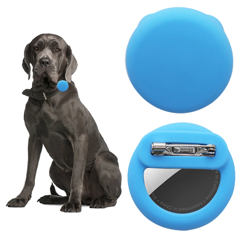 Silicone Case for Apple Air Tag with Safety Pin Anti-scratch Protective Shell Holder for Children Elderly Clothes Shoe Backpack