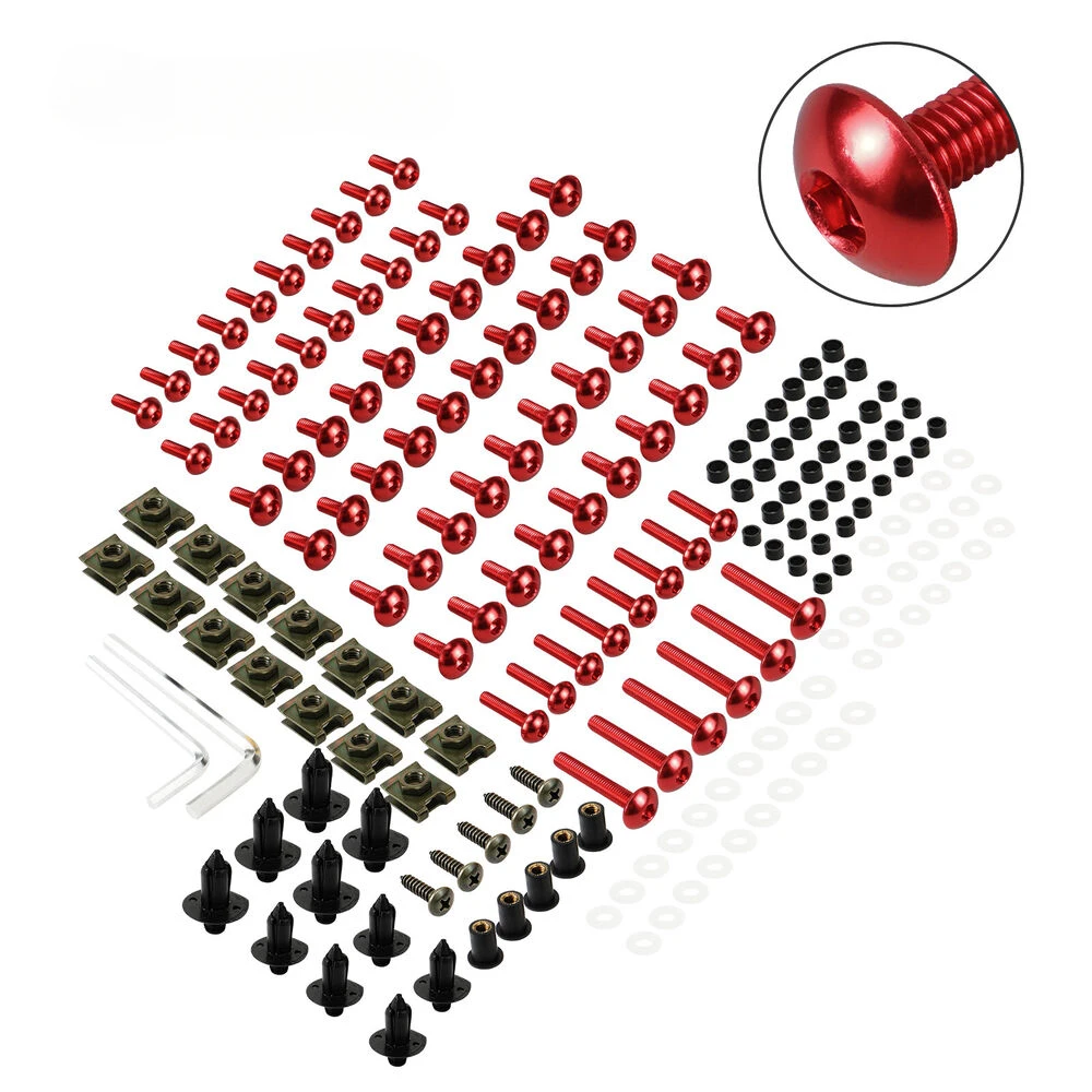 190 STKS Motorcycle Voorruit Kuip Bouten Fastener Clip Schroeven Kit Voor SUZUKI GSXR 600 750 1000 K1 K2 K3 K4 K5 K6 K7 K8 K9 K10