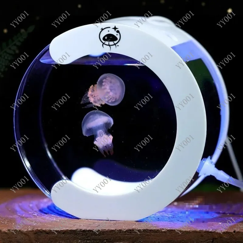 Desktop Circulating Jellyfish Aquarium Tank Lazy Small Pet Breeding Bowl