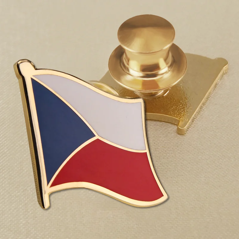 Czech Republic national Flag Lapel Pins Country Badges