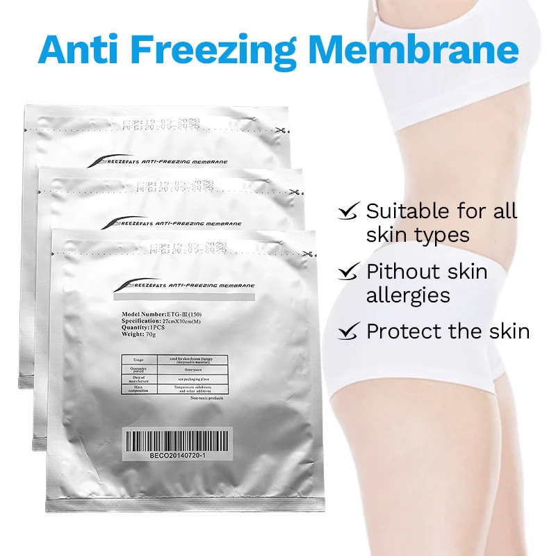 Profession Anti Freeze Membrane 5PCS Anti Freeze Gel Patches Cryotherapy Liposuction Cooling Cryo Fat Freezing Membranes
