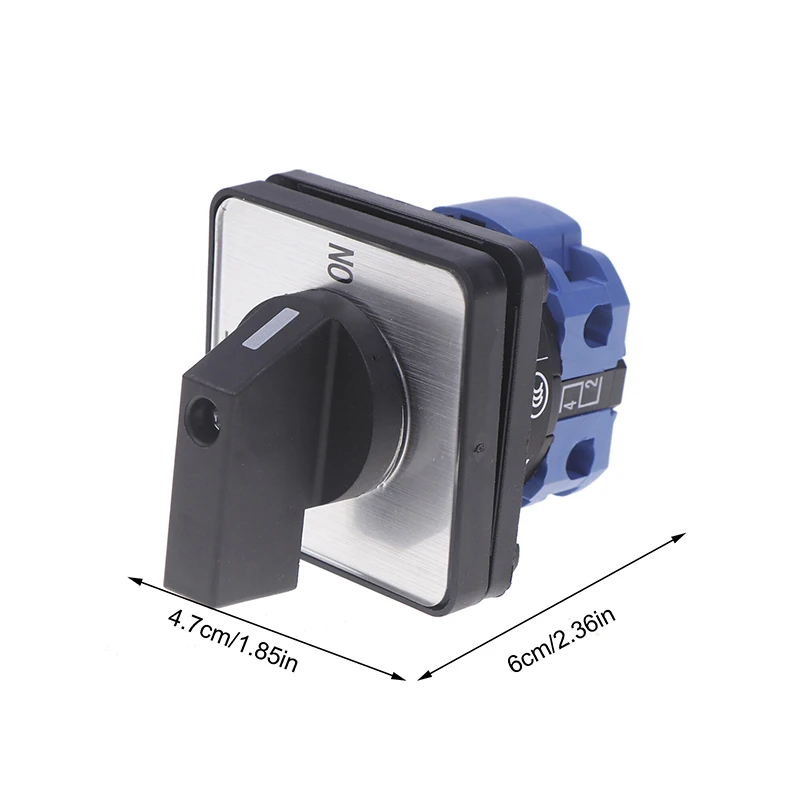 2단 2극 4단자 220V 20A 모터용 물 펌프 기계 도구 전원 LW26-20 C02/1 ON/OFF 로터리 캠 스위치