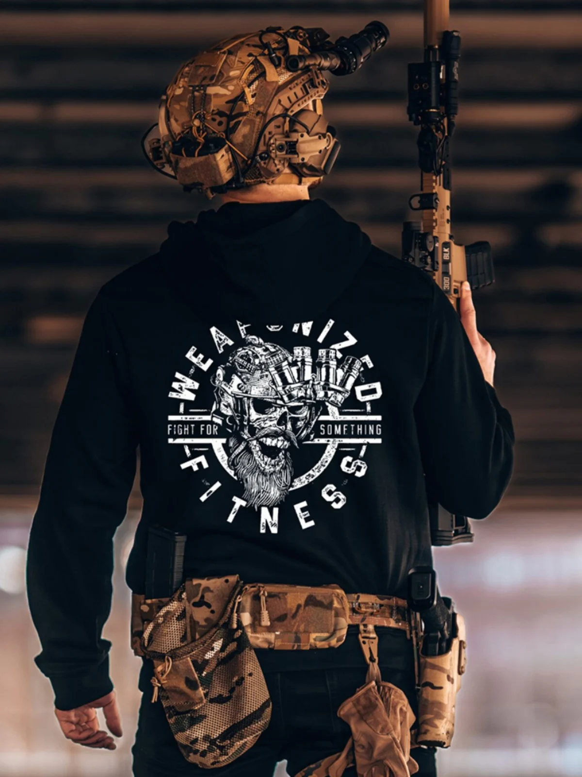 Frontier Observation Group Tactical Hooded Sweater Men's Autumn/Winter Military Style Long Sleeve Casual Fitness Sweatshirt
