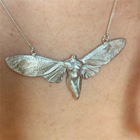 Hot Selling Creative Elf Girl Art Retro Punk Style Body Pendant Metal Necklace Women's Fashionable Angel Necklace