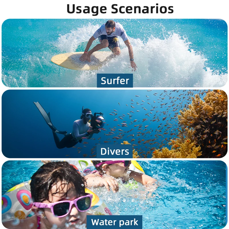 BRDRC 40M Waterproof Protective Case For DJI OSOM Pocket 3 Diving Housing Shell Camera Accessory