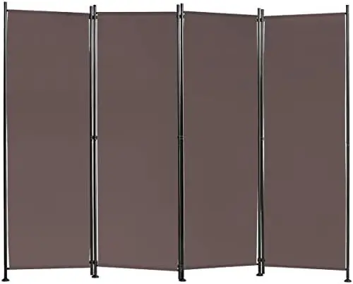 

4 Panel Room Divider, 5.6 Ft Tall Folding Privacy Screen, Freestanding Lightweight Portable Wall Partition Divider and Separator