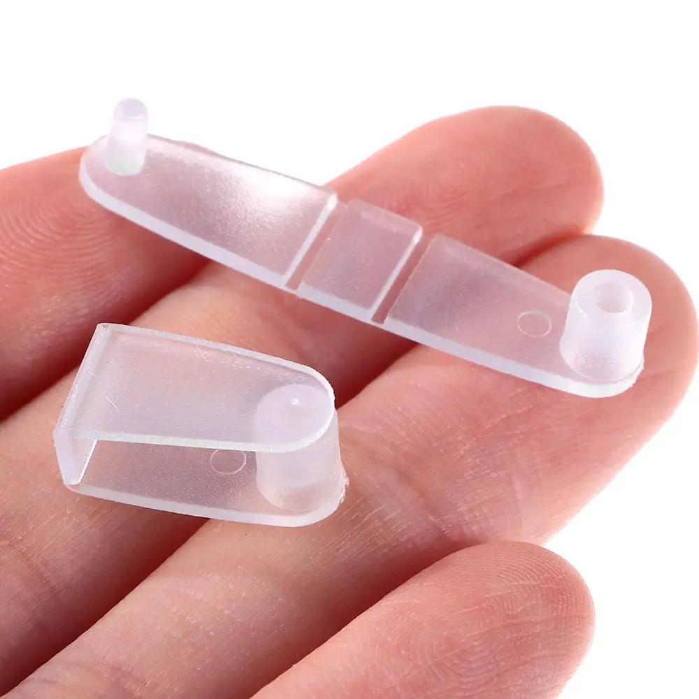 Widely Used 100Pcs Plastic Keychain Clips Transparent Folding Clip Hand ledger clip Hand Account