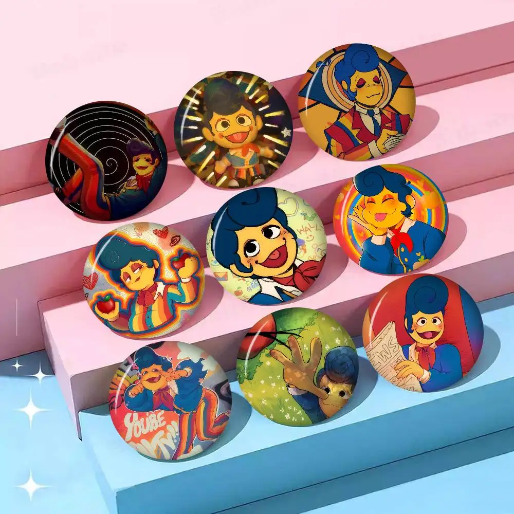 Pins de Game W-Welcome Home Wally Darling, divertidos broches redondos a presión, insignias para mochila, accesorios para sombrero, joyería, regalos para amigos