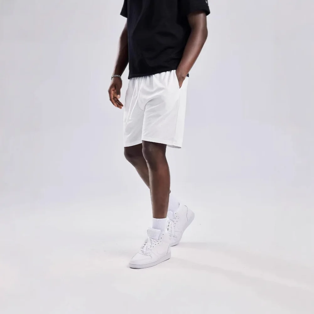 Quick Dry Mens Sport Shorts Summer Breathable Athletic Gym Running Basketball Fitness Loose Fit Casual Training Bottoms