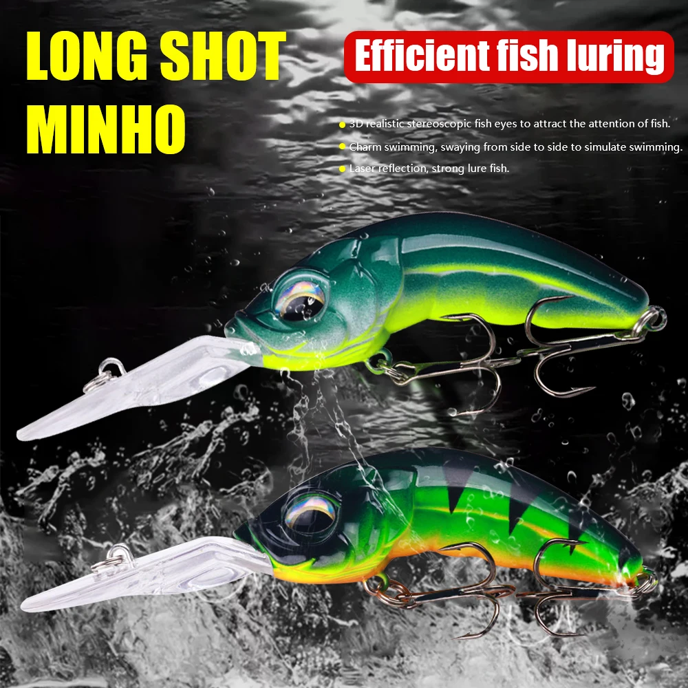 1 Stück Wurm-Bent-Minnow-Angelköder, Trolling-Wobbler, Weitwurf-Crankbait für Hecht und Barsch, Pesca-Angelausrüstung, 10,3 cm/12,2 g