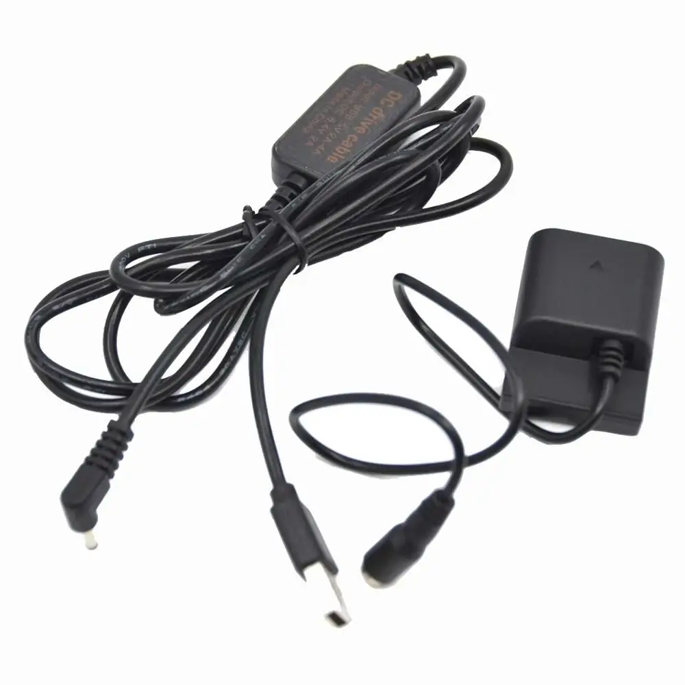 Adaptador de Bateria Falsa NB2L Dr-20 Dr-700 Acoplador DC Cabo de Alimentação USB para Canon Xt G7 G9 S30 S45 S50 S55 S60 S70 S80 350d 400d Xti