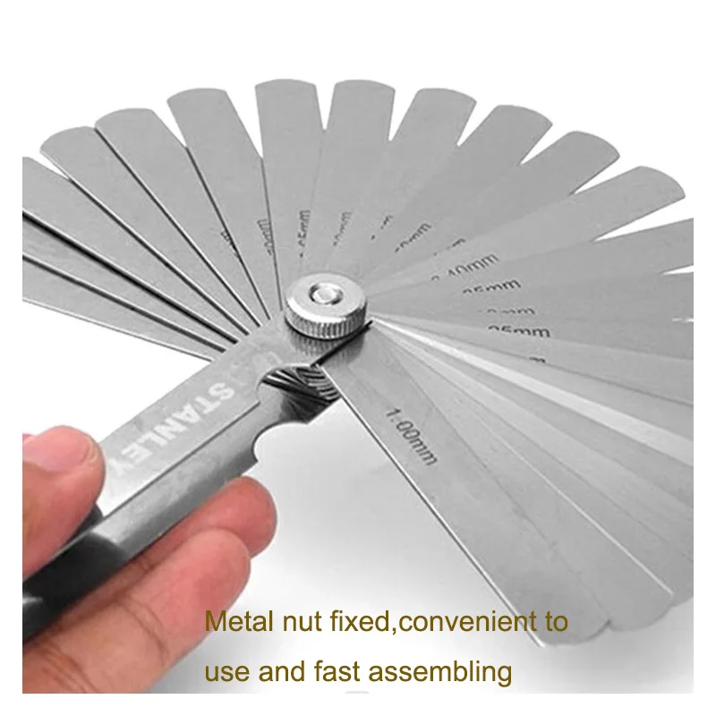 Imagem -04 - Stanley-stainless Steel Sae Metric Thickness Feeler Gauge Gap Measurement mm Gauges Lâminas de Folha Ferramentas de Enchimento