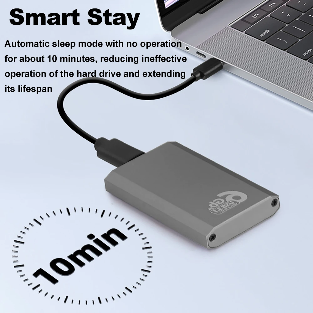 محول علبة mSATA إلى USB 3.1 Gen2 6Gbps SSD حافظة قوية مع منفذ من النوع C لمحرك الأقراص الصلبة الداخلي mSATA