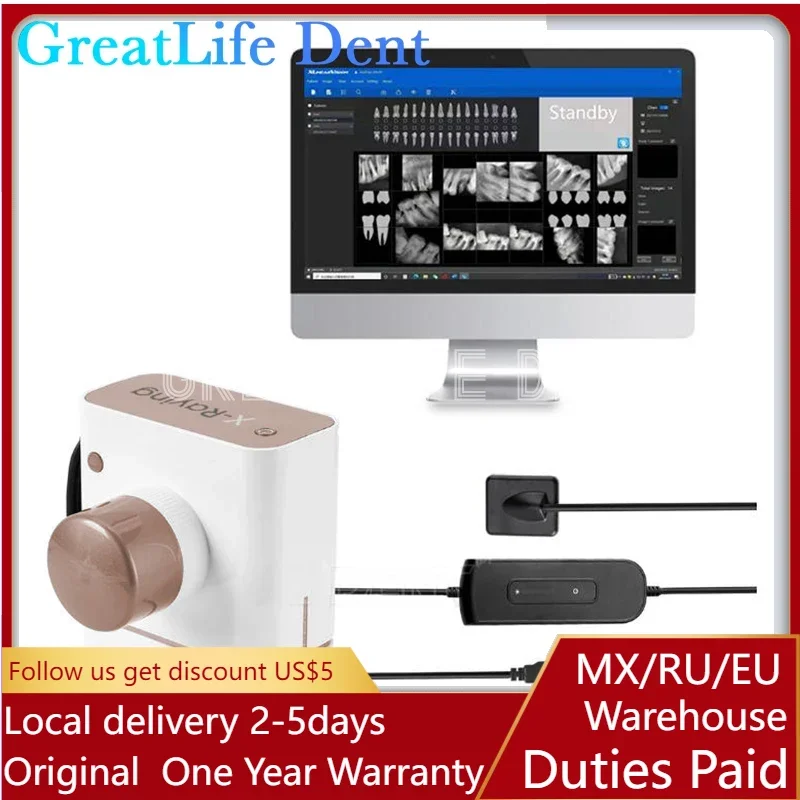 GreatLife Dent Portable Veterinary Vet Pets Animal Dog Cat Portable X Ray Camera Dental X Ray Camera Sensor Image