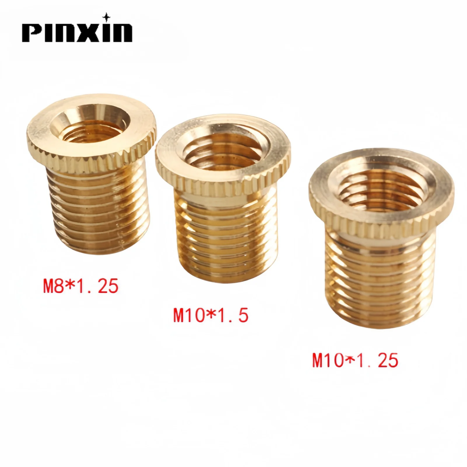 PINXIN Copper Shift Knob Adapter Inside Thread M8*1.25/M10*1.25/M10*1.5 For Universal Knob