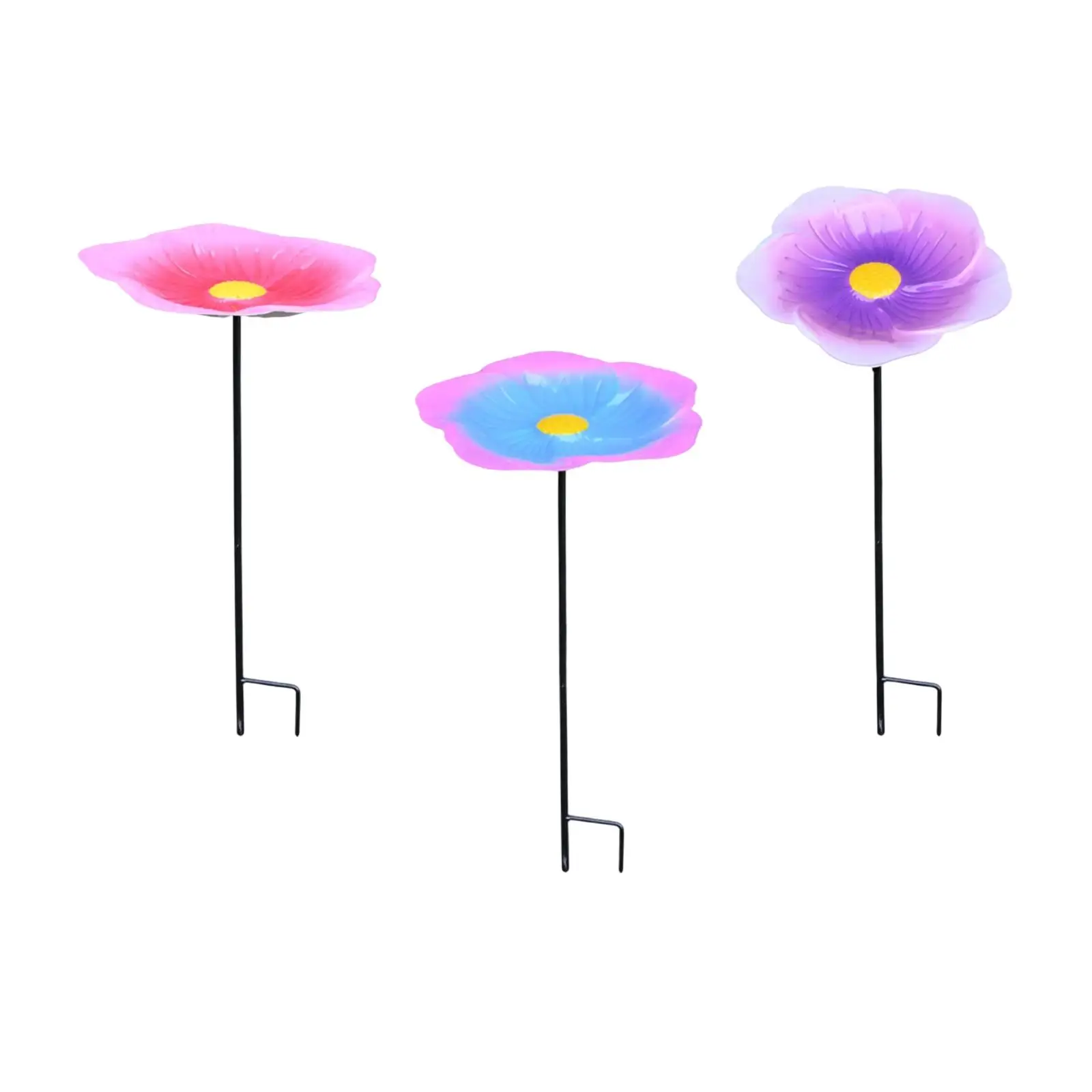 Bird Bath Weather Resistant Decoration Courtyard Lightweight Weatherproof Ornament Decorative Feeding 20 inch Height Birdbath
