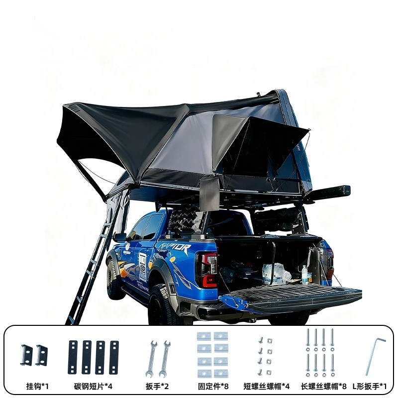 

Roof tent rollover car folding aluminum alloy hard roof tent