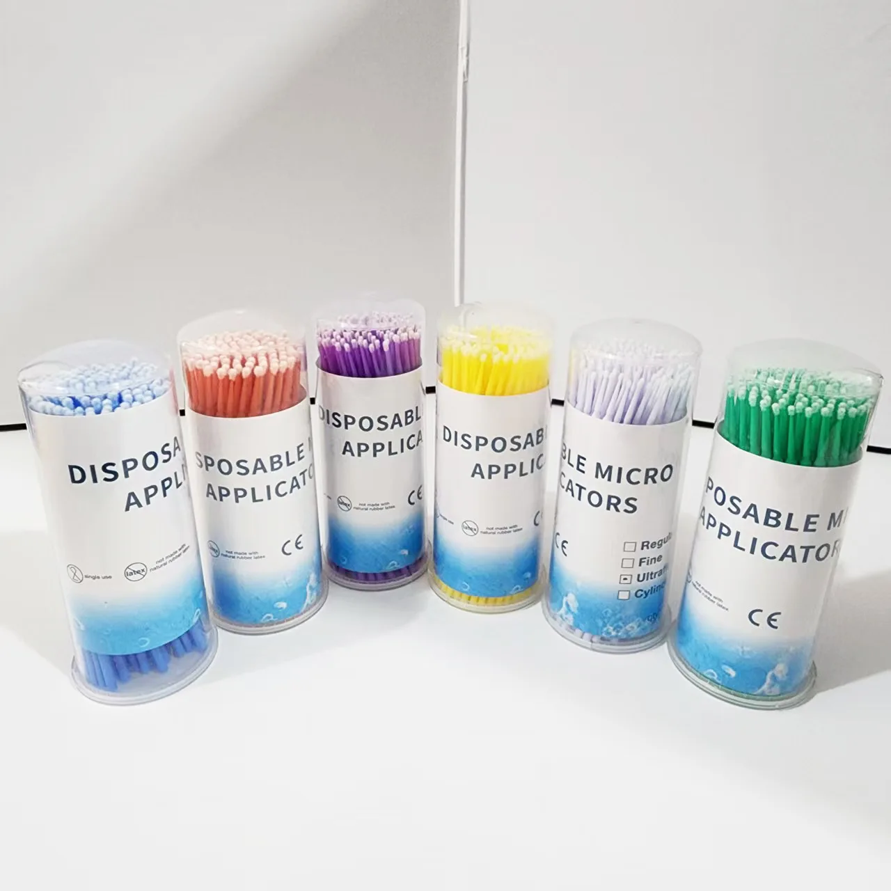 

100 штук/бутылка, зубные тампоны-аппликаторы для полости рта, не выпадающие маленькие щетки для клейкого склеивания