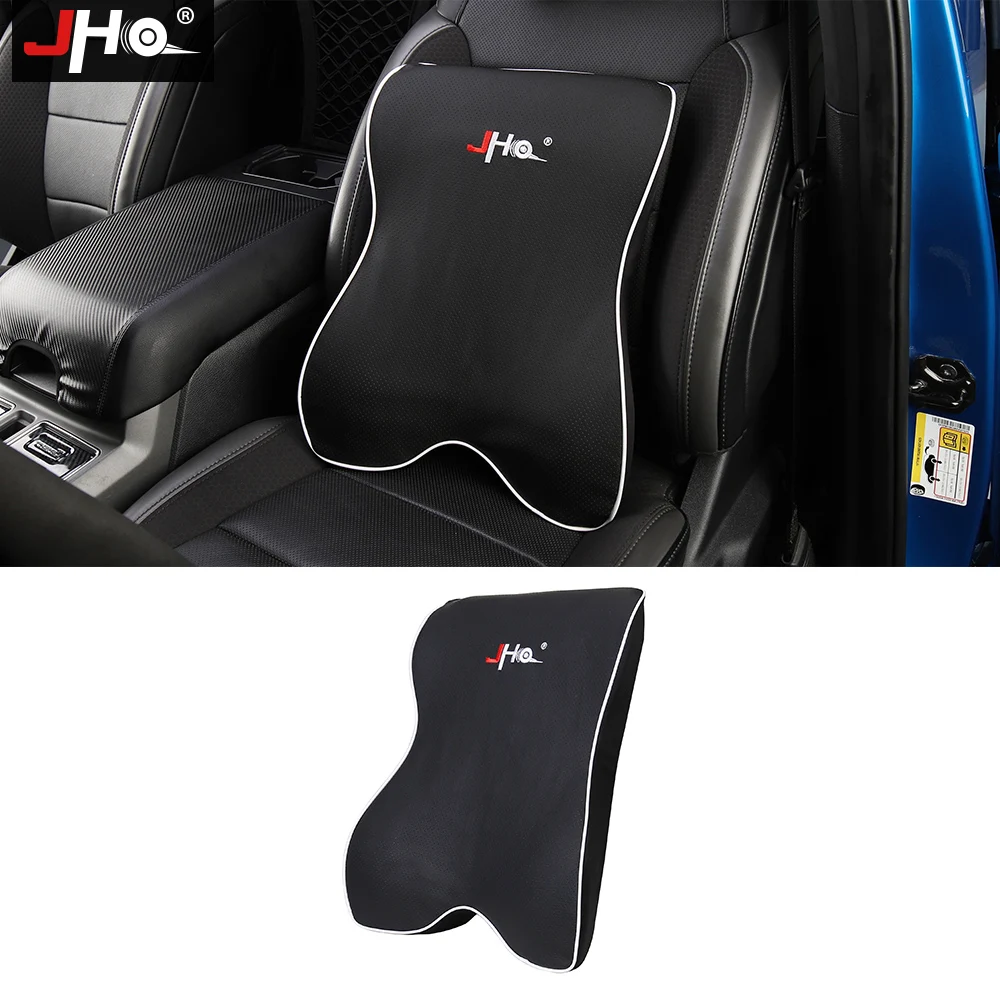 

JHO Car Seat Waist Cushion Auto Back Support Rest Pillow Memory Foam Relief Pain Fatigue Relieve Pillow Pad Interior Accessories