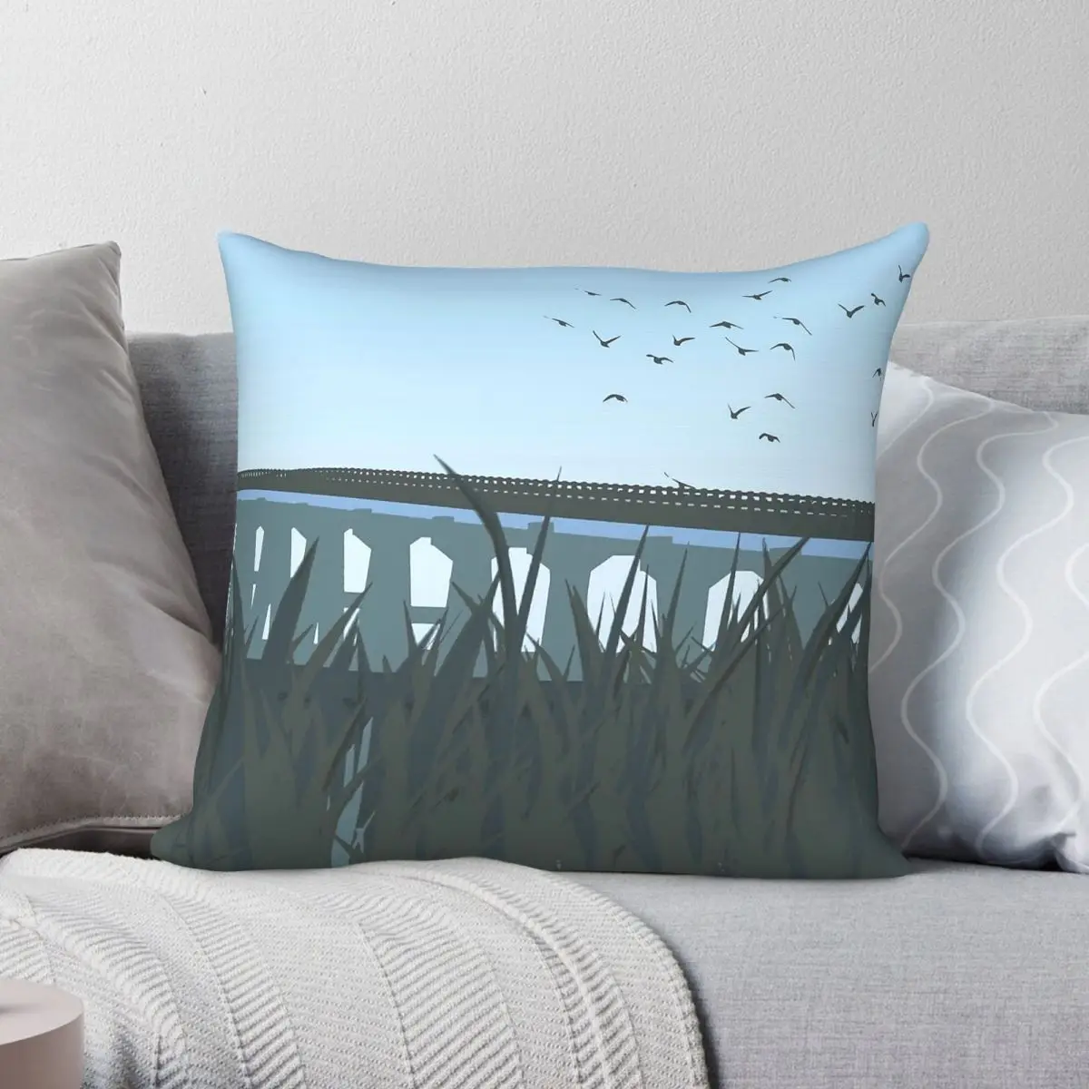 Ud Currituck Ultimate Driving Square Pillowcase Polyester Linen Velvet Pattern Zip Decorative Pillow Case Car Cushion Case 18