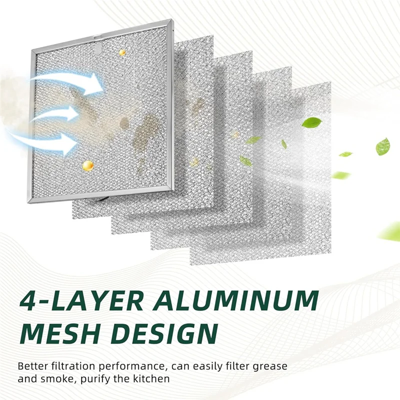 ABBP-S99010316 99010316 2 قطعة استبدال مرشح الشحوم ل شفاط المطبخ 11-1/4 "X 11-3/4" صالح لموقد Br-Oan Nu-Tone Ken-More #2