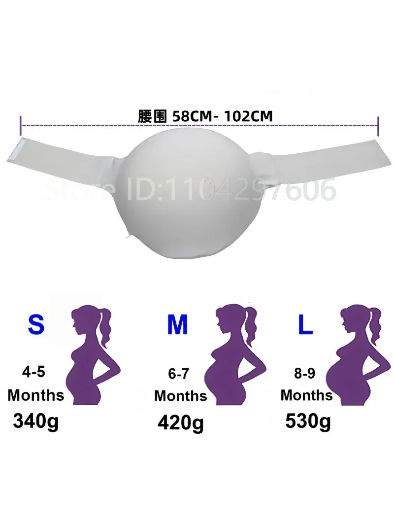 Fake Pregnancy Belly Pregnant Bump Artificial Baby Tummy Belly Stage Movie Actors Photography Props Sponge Pregnant Belly Pads