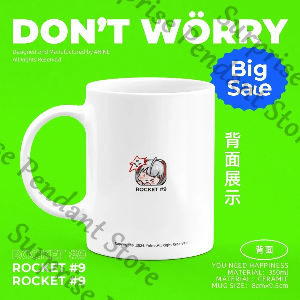 فرسان أمبيتوس دبليو زملاء الأصلي لطيف Q نسخة عنصر رباعي السيراميك زجاج الماء كوب قهوة الحليب هدية عيد ميلاد