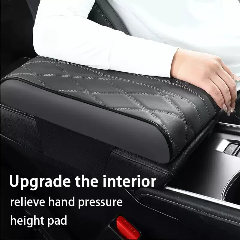 Car armrest box cushion armrest center arm height pad storage box car armrest box protective cover all year round universal
