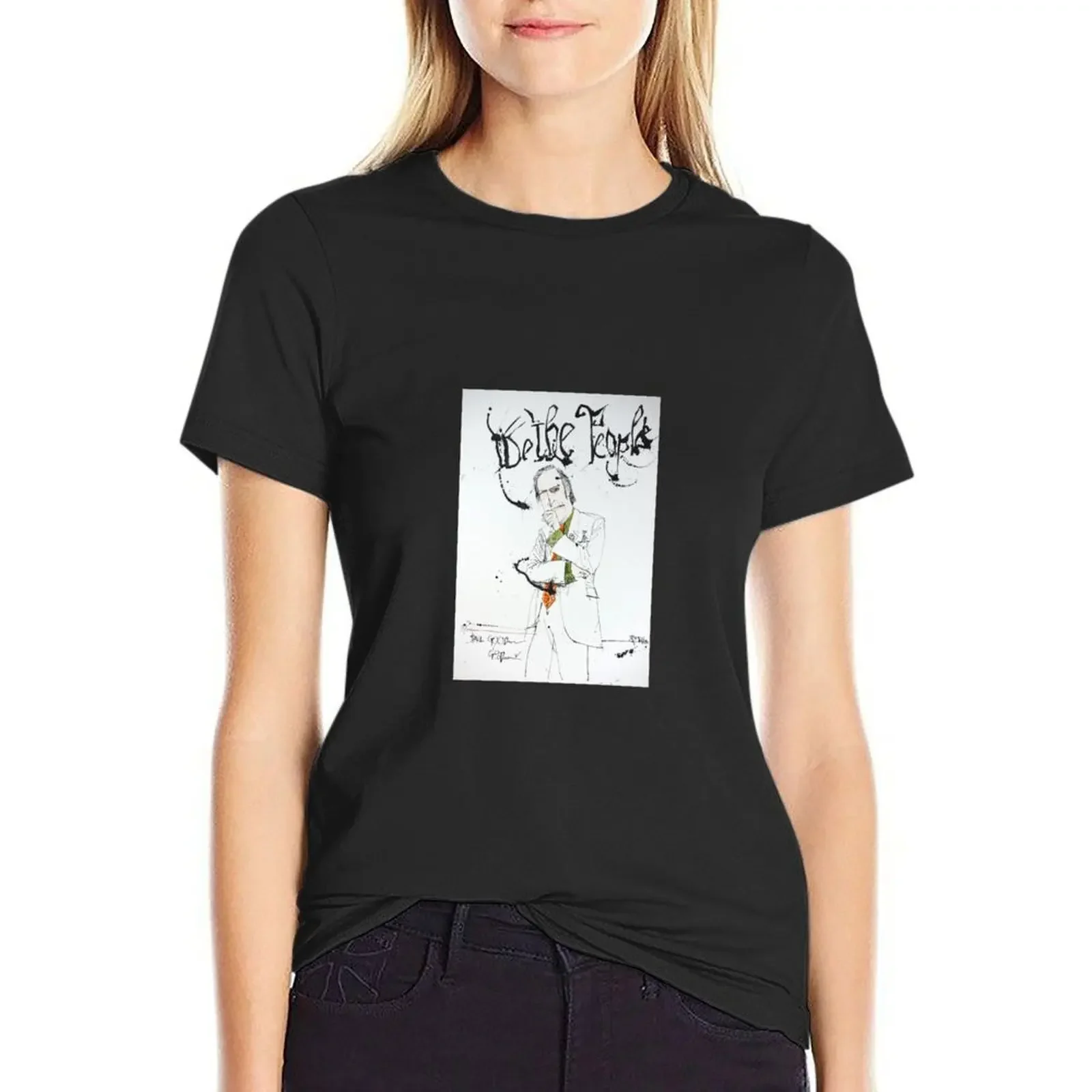 

Better Call Saul Saul Goodman Illustration by Ralph Steadman T-Shirt Blouse sports fans Short sleeve tee korean Women's clothes
