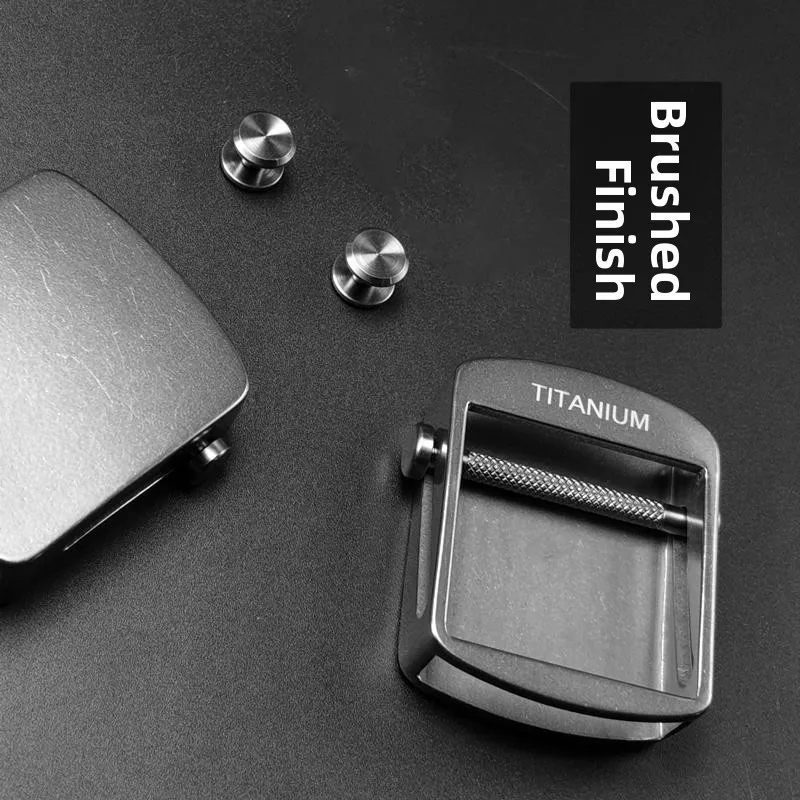 Pure Titanium Belt Buckle for Men Nylon Strap High Strength Anti Allergy No Rust Micro Defects Automatic Buckle Fashion Acces...