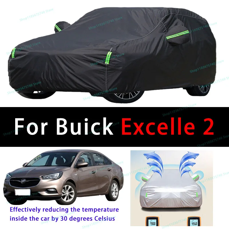 

For Buick Excelle 2 Summer Full Car Covers Outdoor Sun uv Protection Dust Cooling Protective Auto Protective Cover