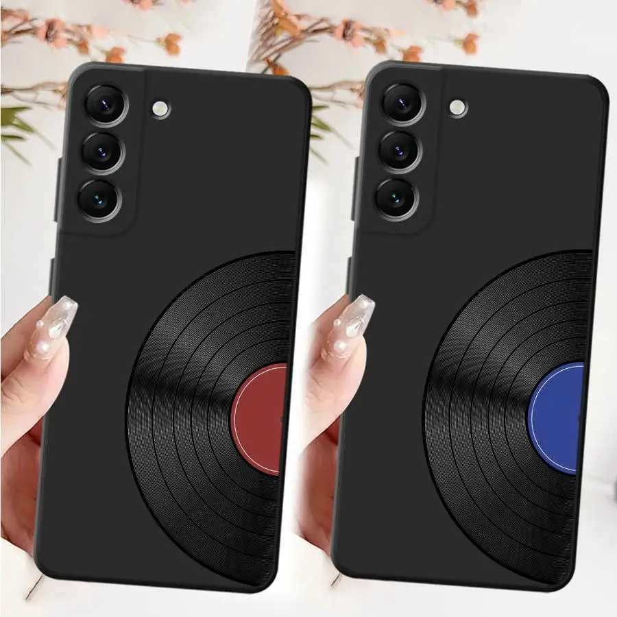 حافظة لاعب التسجيل لهاتف سامسونج جالاكسي A40 A16 A50 A04 A06 A20 A13 A70 A30 A15 A05 A17 A10 A12 غطاء هاتف ناعم أسود #1