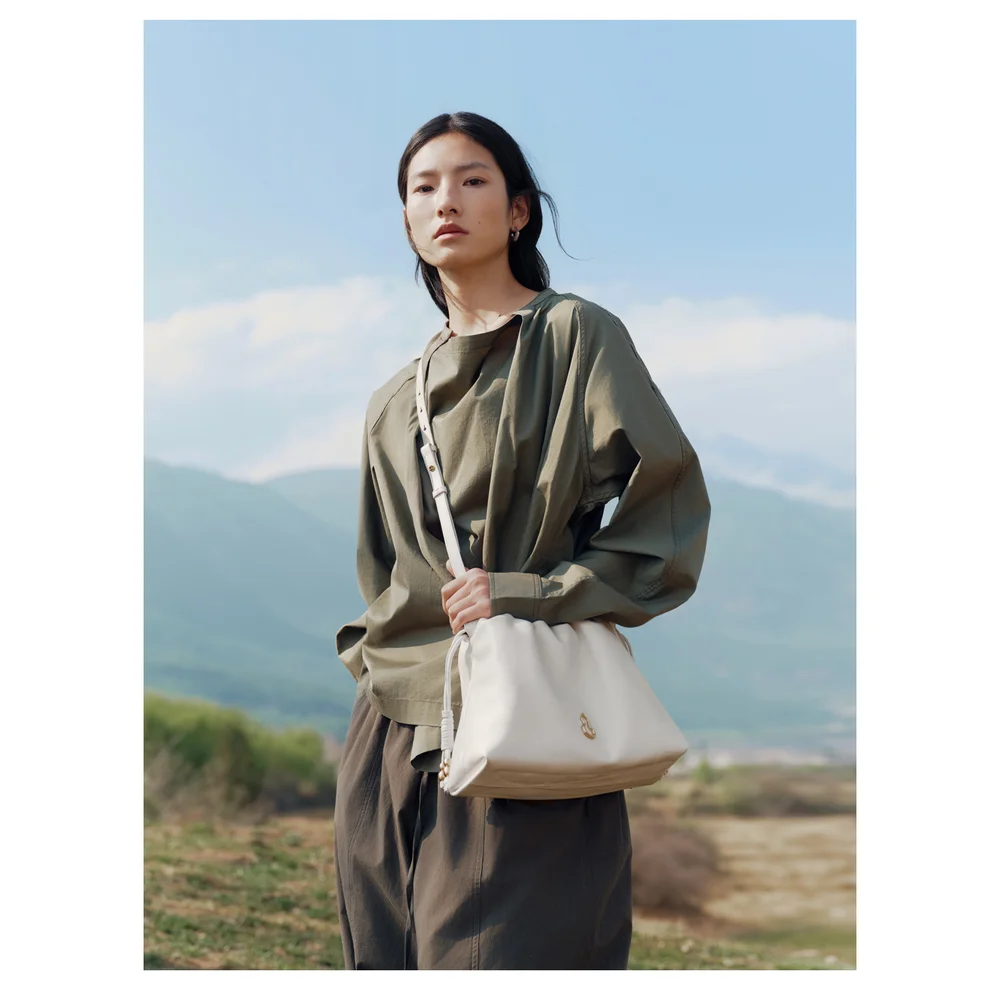 

Ruyuan Cloud Bag Small Size First Layer Cowhide Underarm Trash Bag Crossbody Bag