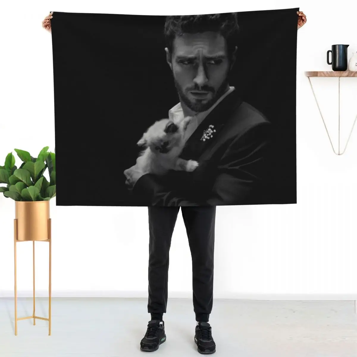 AARON AND KITTY Throw Blanket Cute Sofa Thermals For Travel Giant Sofa wednesday warm winter Blankets