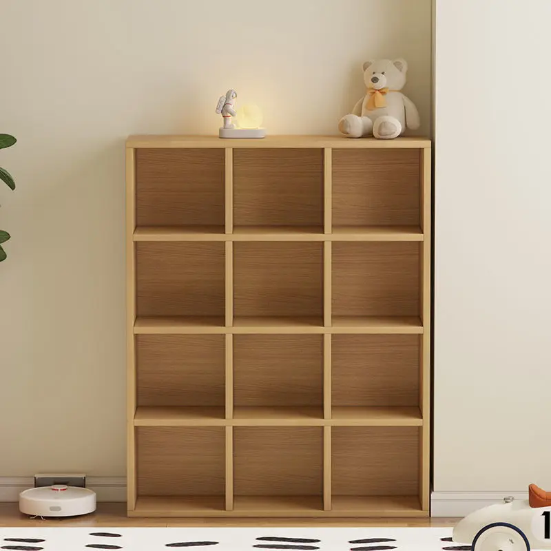 Bookcase Locker Floor Free Combination Lattice Cabinet Home Student Bookcase Living Room Locker