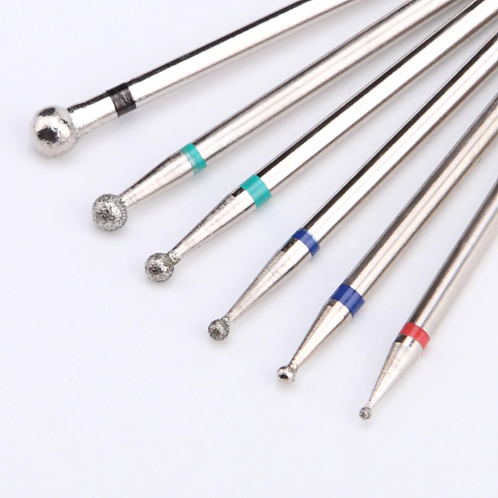 Nail Art Barrel Carbide Bit Set Diamond Drill Polishing Head for Professional Electric Nail File