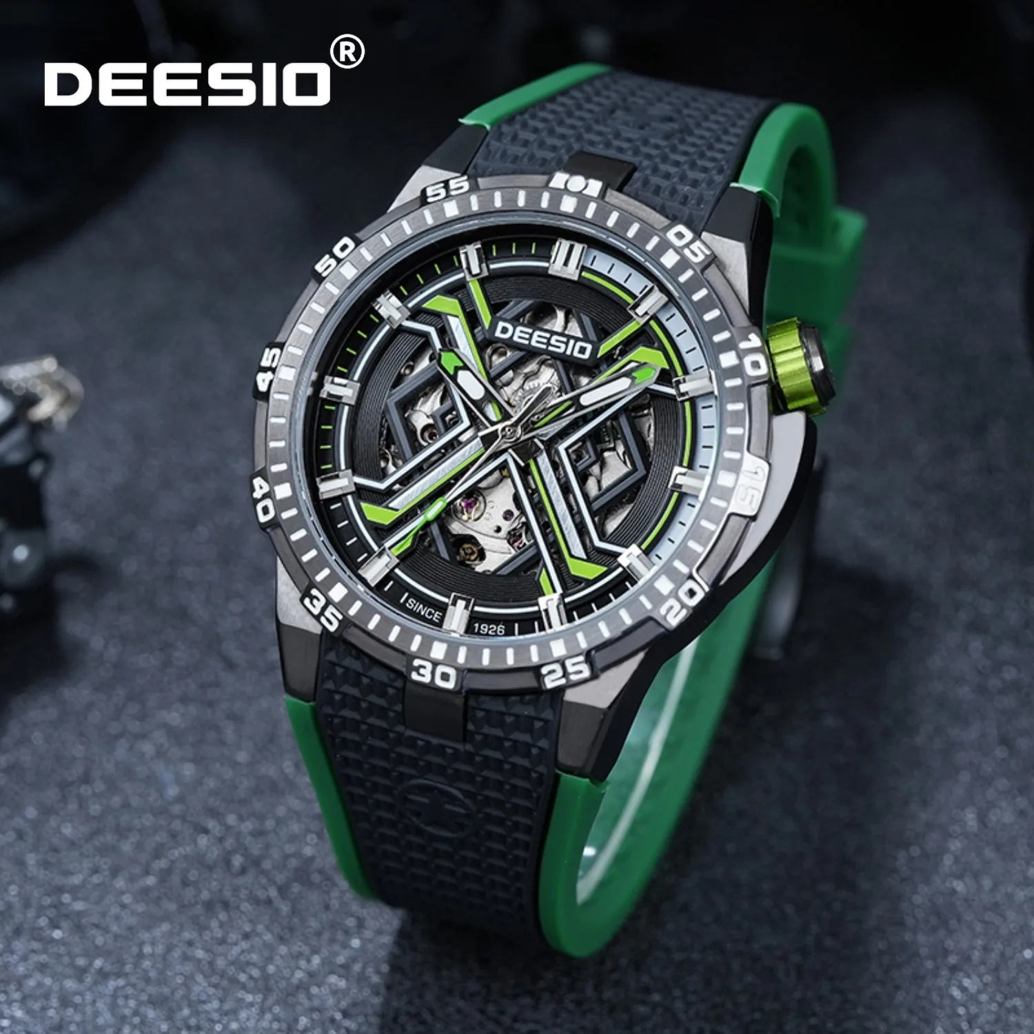 

Deesio New Men's Luxury Watches Automatic Watch Mechanical Wristwatch Sapphire Crystal Waterproof Luminous Men's Luxury Gift