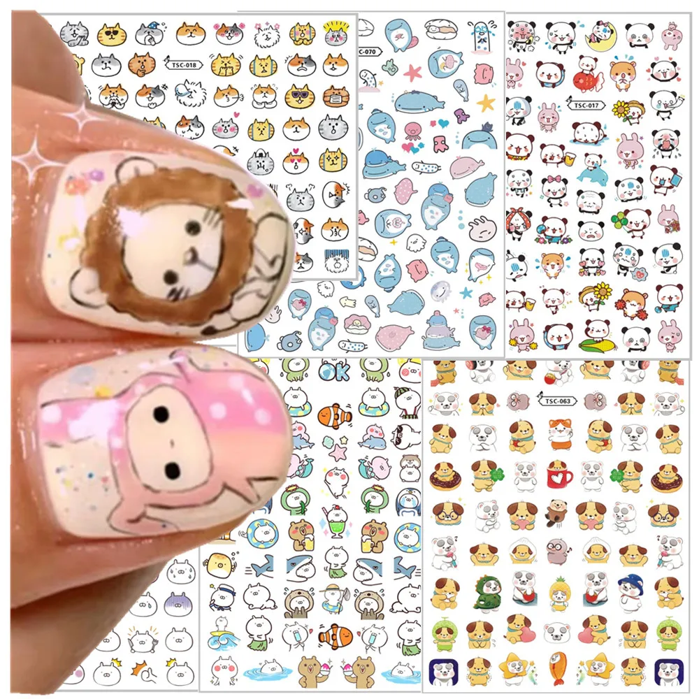 

2025 best price anime manga 3D Nail Art Stickers Nail Stickers for DIY Manicure Decorations