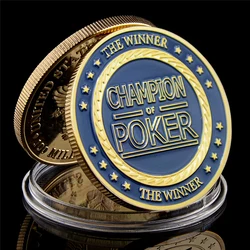 The Winter Champion Poker Gold Plated Coin Collection Poker Card Guard With Coin Capsule