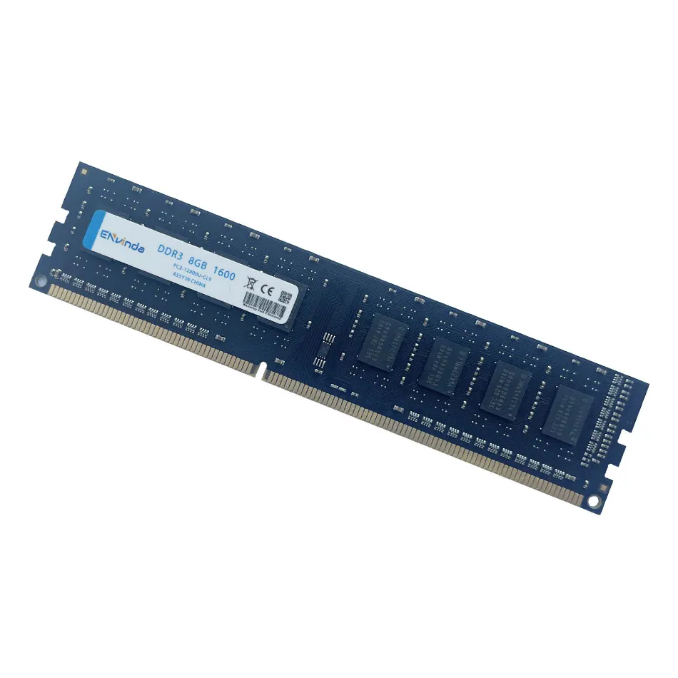 Envinda 4GB 8GB Desktop Memoria Ram DDR3 DDR3L 1600MHz PC3-12800U PC3-10600 DIMM 1.5V 1.35V Non-ECC Memory