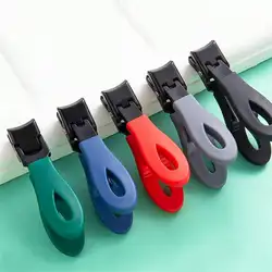 1pc Portable Ultra Sharp Nail Clippers Stainless Steel Wide Jaw Opening Anti Splash Toe Fingernail Trimmers For Woman Man