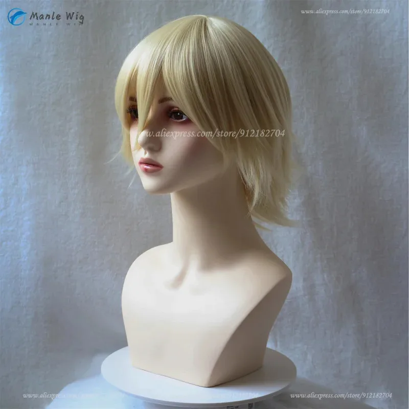 2025 В наличии Косплей Аниме Светло-русый Урахара Кисуке Парики Термостойкие синтетические волосы + шапочка для парика