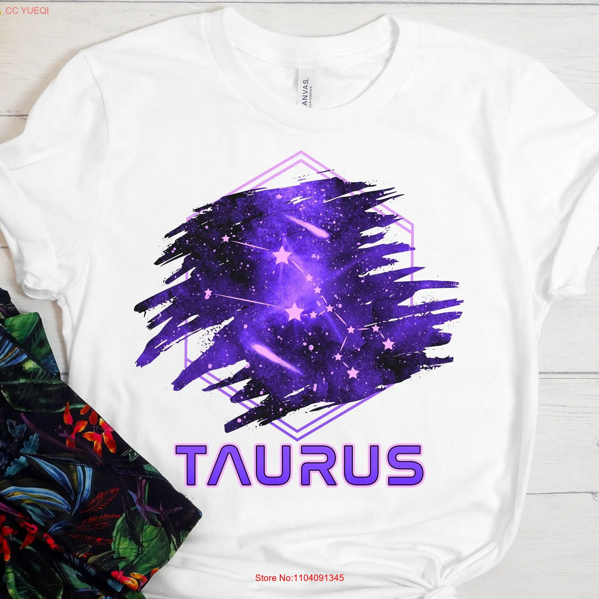 Astrological Zodiac Star Sign Taurus Violet T Shirt Stylish Celestial Symbol Mystic Oracle Design Perfect for Spiritual Fans