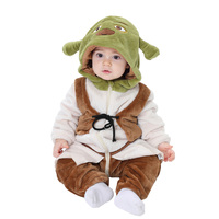 Anime Onesies Cute Funny Pajama Boys Girls Halloween Festival Party Outfit Flannel Warm Soft  Romper